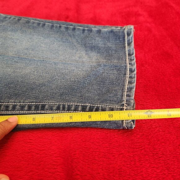 Village women’s blue denim jeans size 8 Bermuda Shorts Y2K - Picture 5 of 9